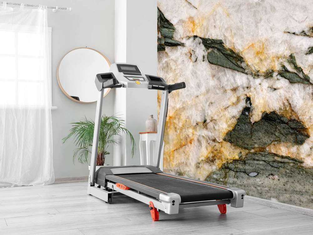 Wit marmer met groene elementen