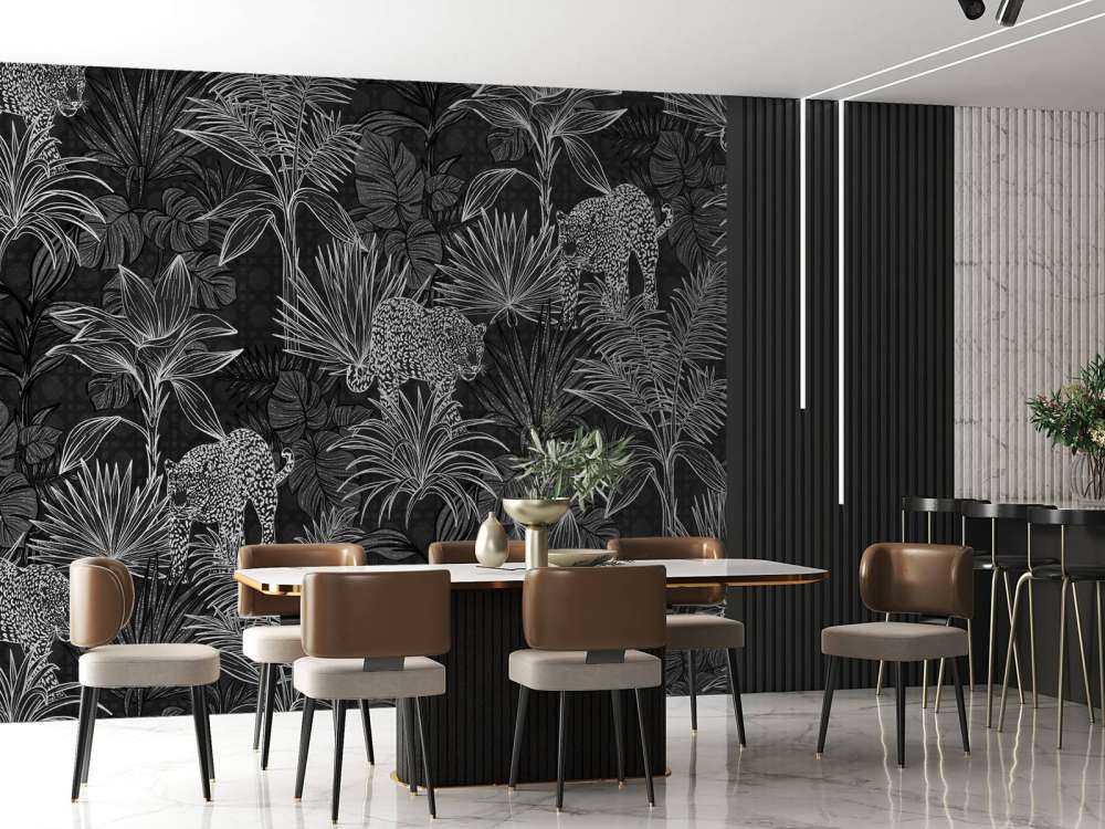 Palmbomen en panters