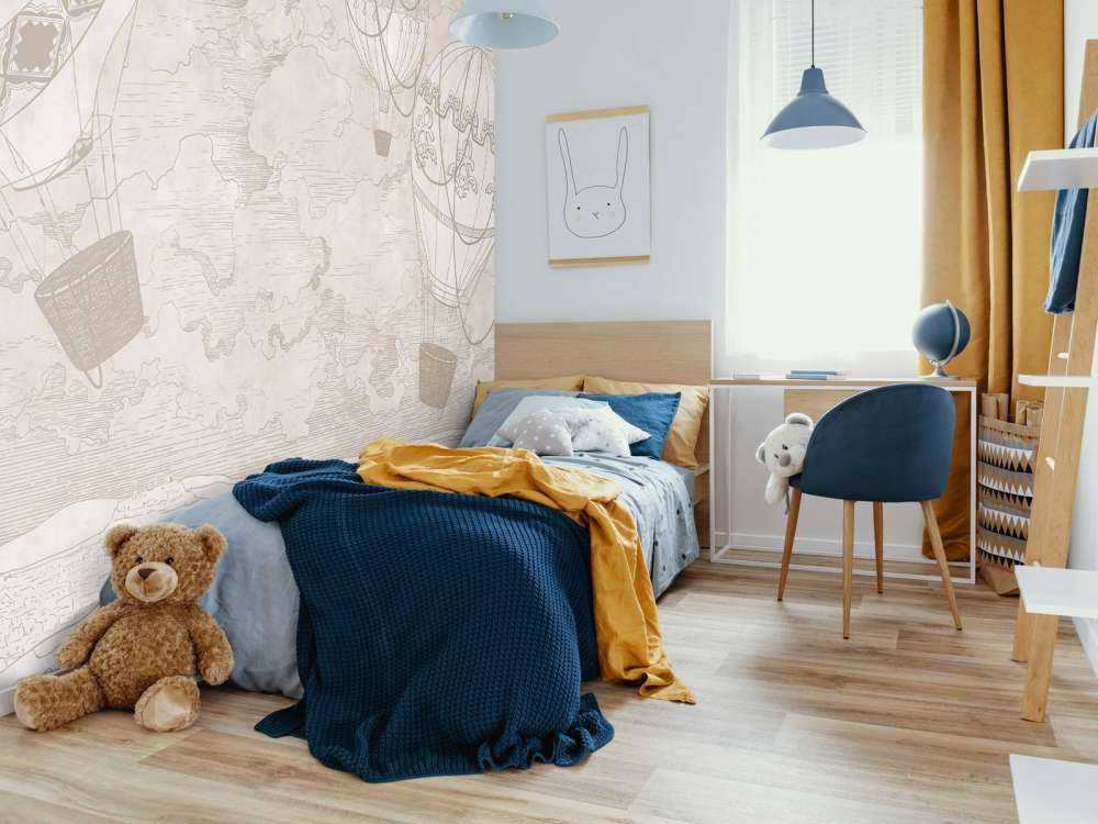 Luchtballonnen boven de stad