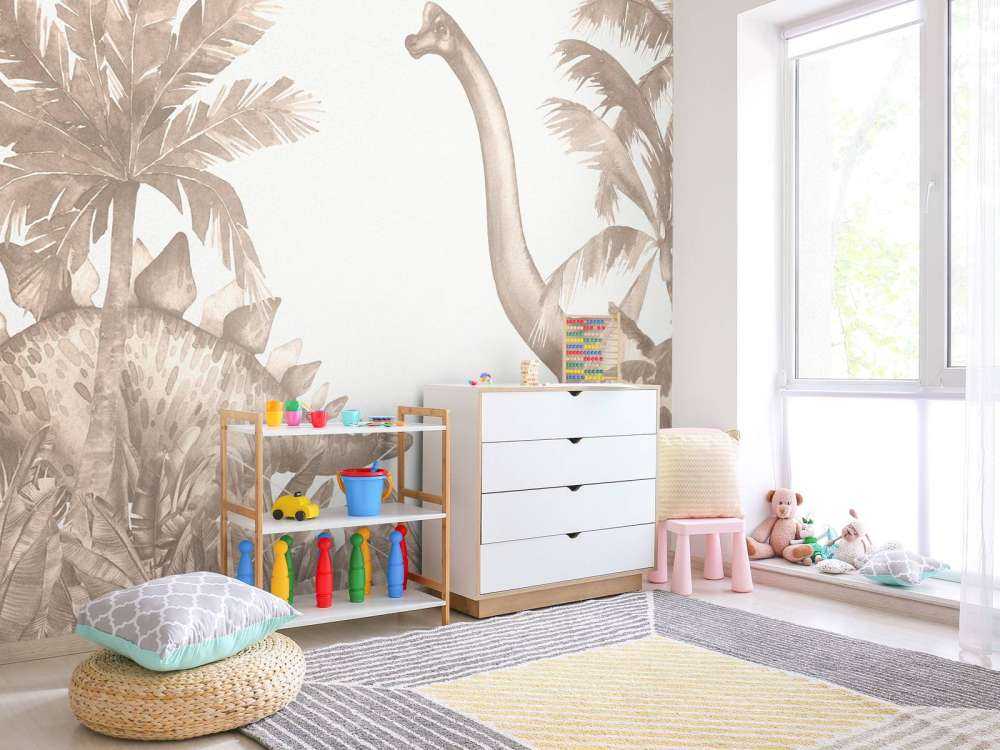 Dinosaurussen in taupe