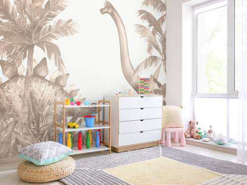 Dinosaurussen in taupe