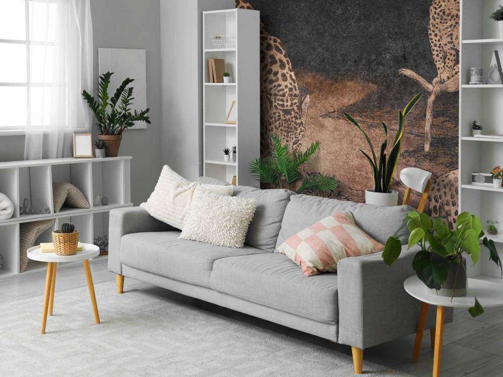 Luipaarden in schemerwoud