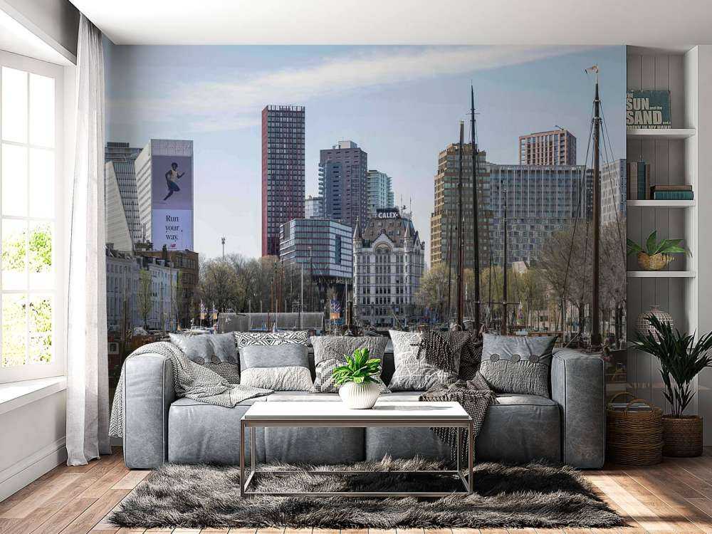 Historische Schepen en de Moderne Skyline