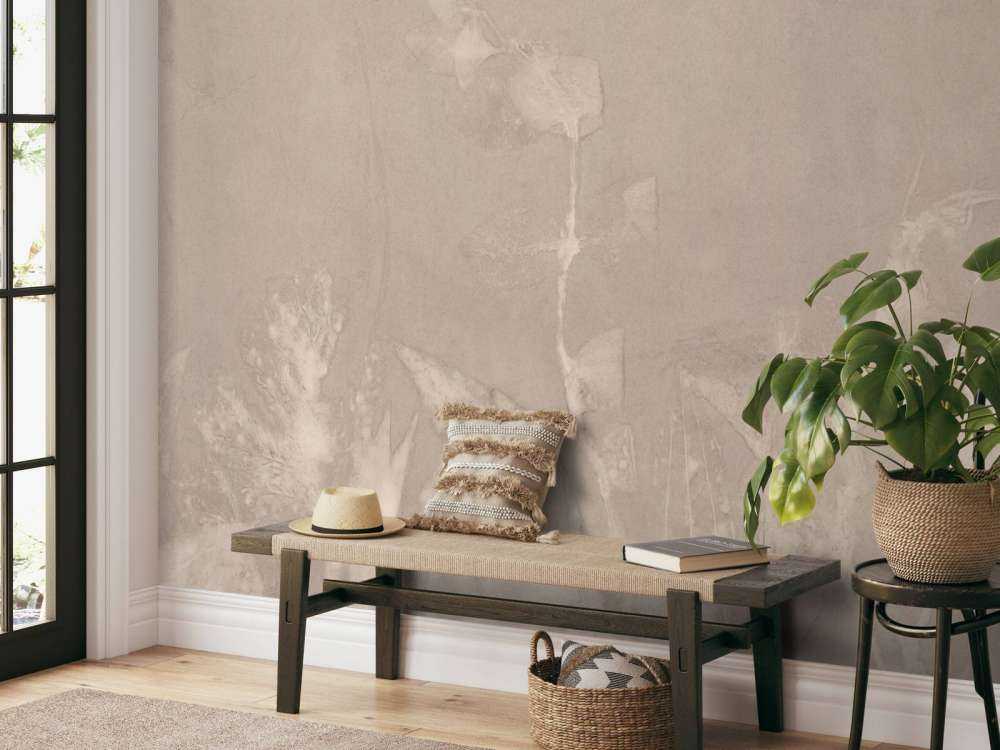 Wilde geranium en sneeuwbes - muisgrijs