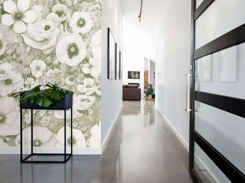 Poppy Tale Monochrome Green