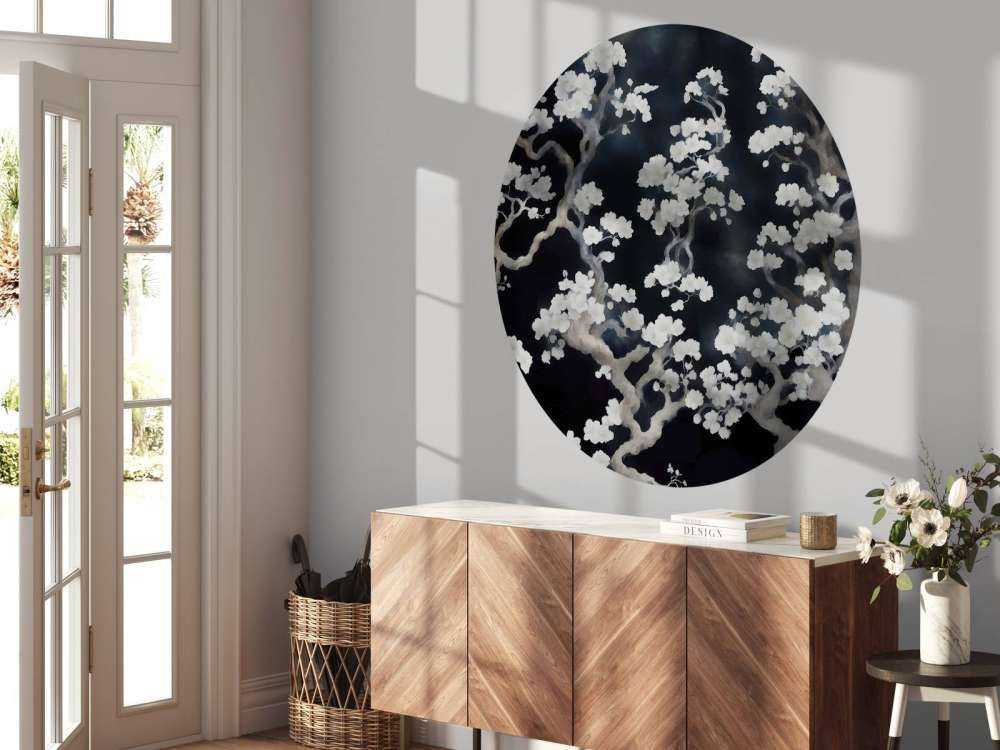 Wonderful blooming forest - black