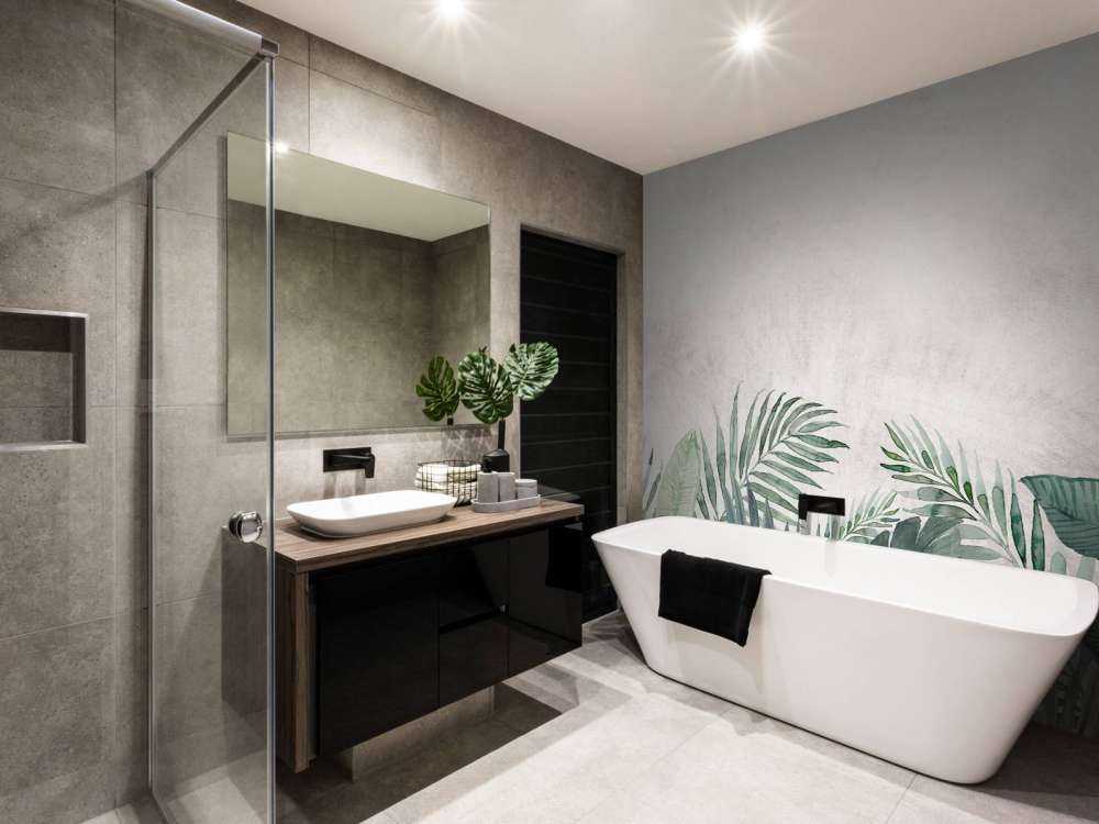 Tropisch bladerdek in aquarel