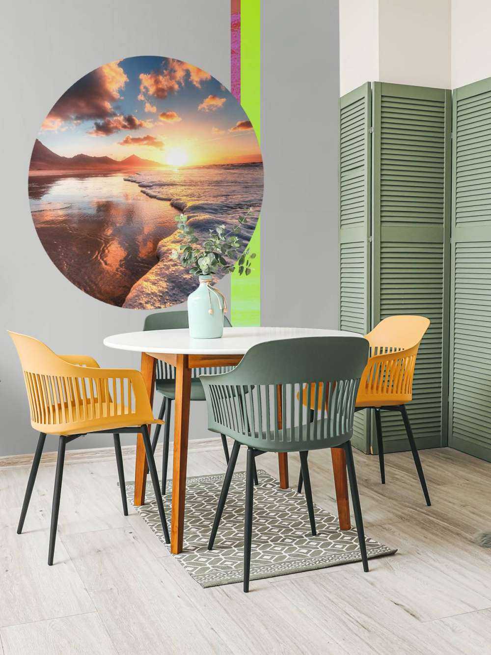 Gouden Zonsondergang Aan Zee