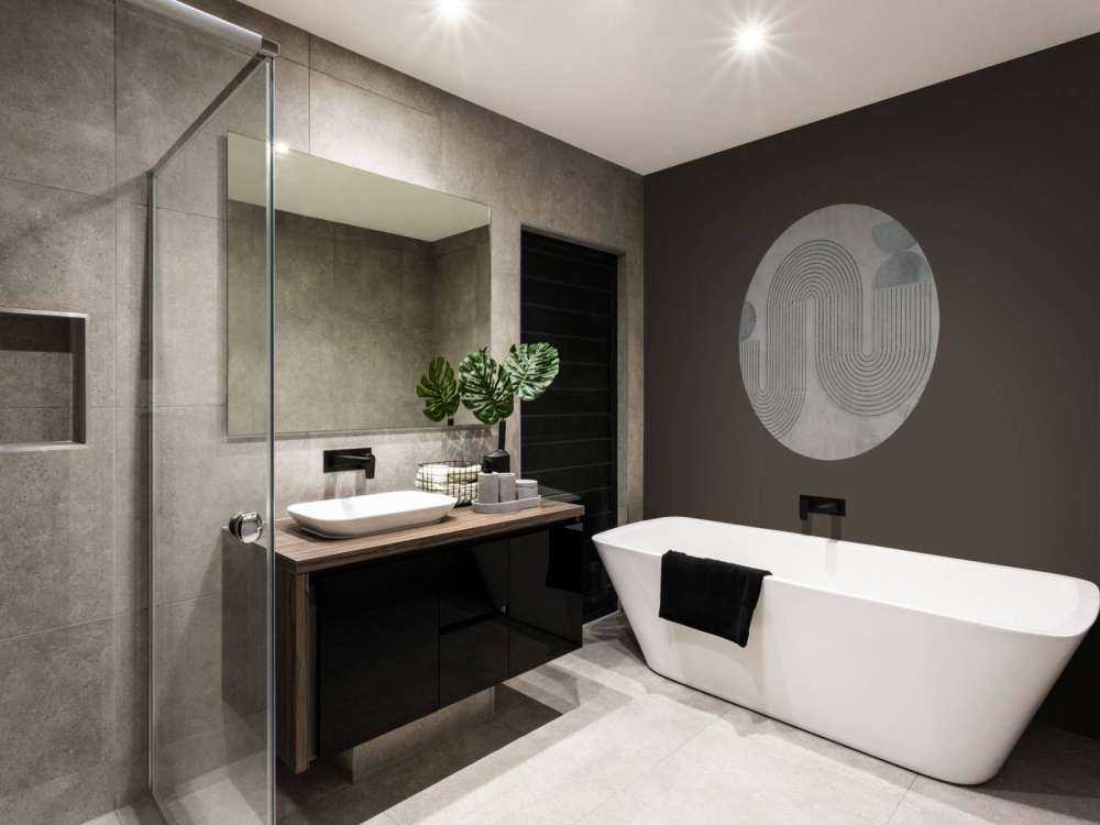 Dynamic Balance Modern Art Grey