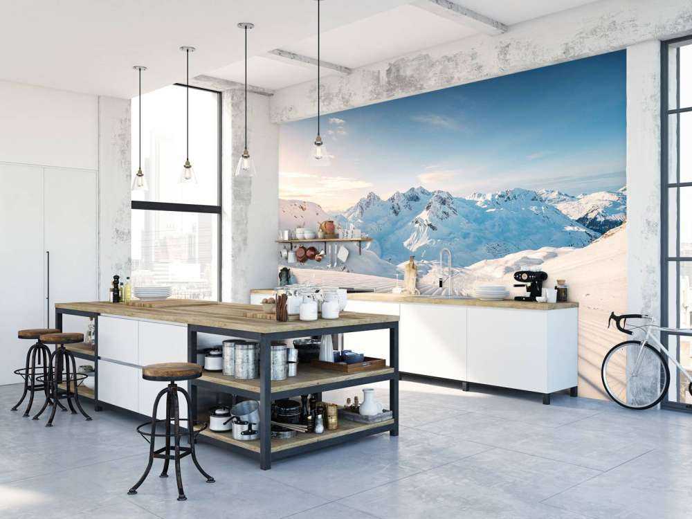 Ochtendgloren op verse pistes