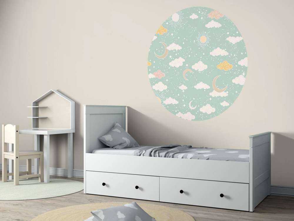 Hemellicht in pastel en mintgroen