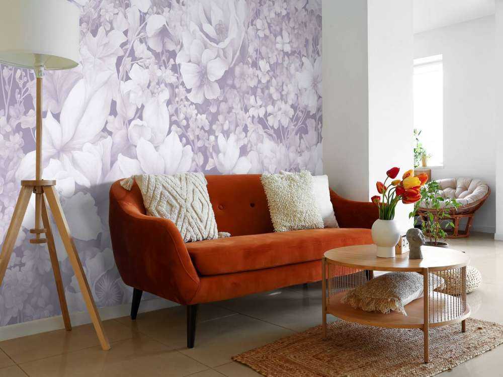 Flower festivalSEAMLESS Soft Purple