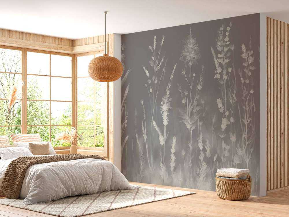 Lavender Glade Seamless Silver Gray