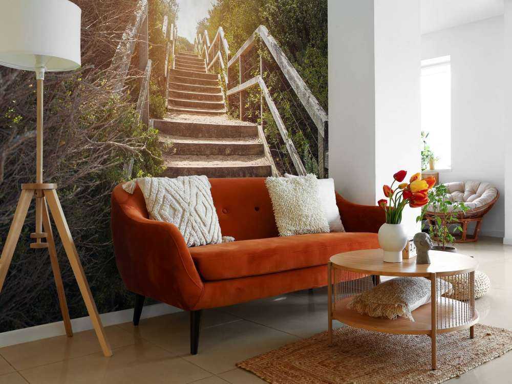 Vintage trap in de natuur