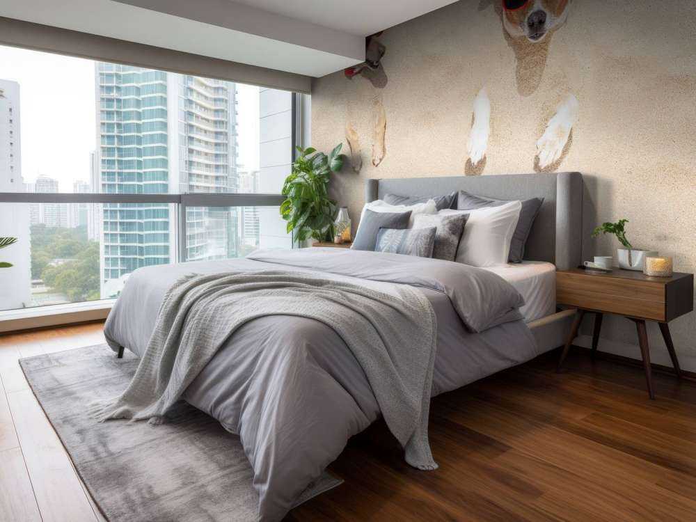 Ingegraven honden op het strand