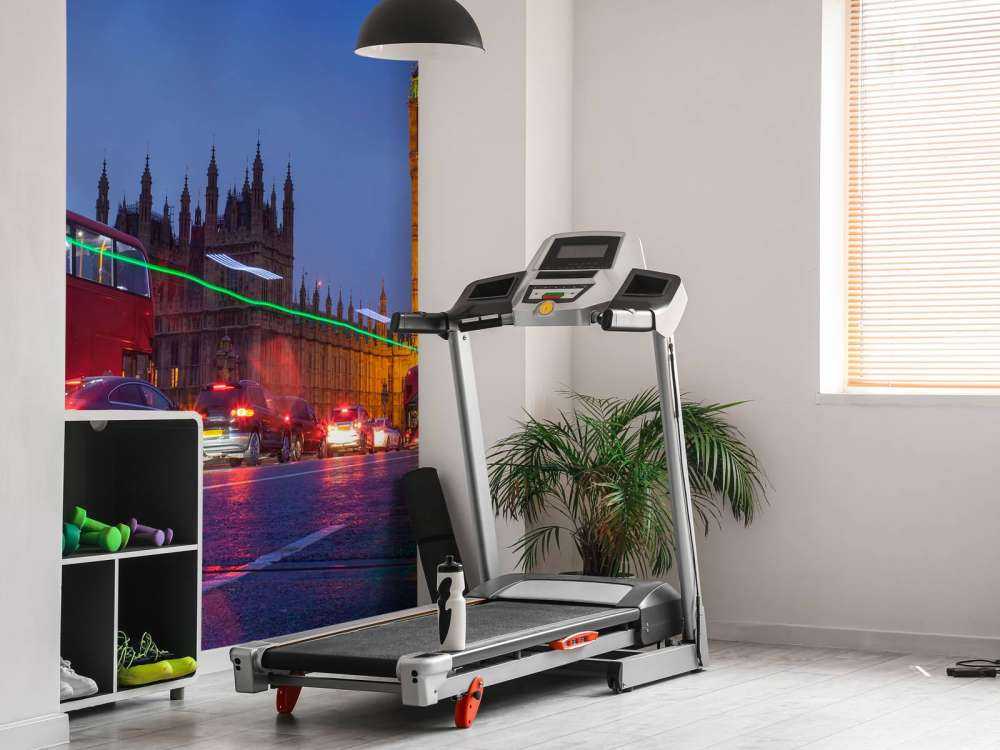 Het Londens verkeer in de avond