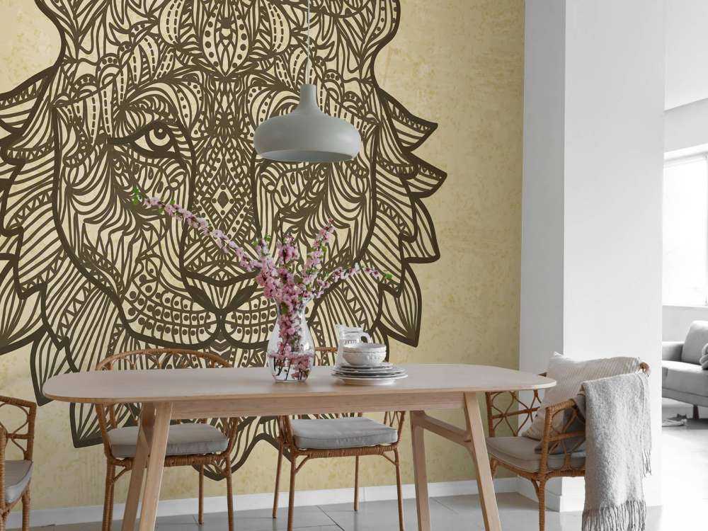 Tijger hoofd met een grunge achtergrond+