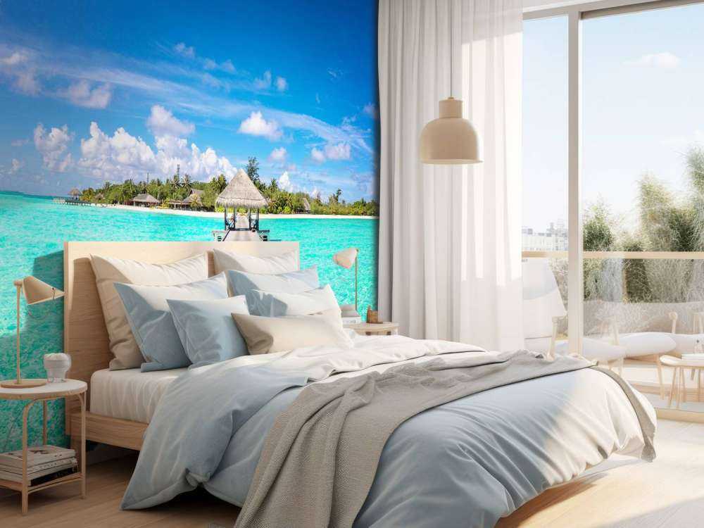 Zeesteiger aan een tropisch eiland