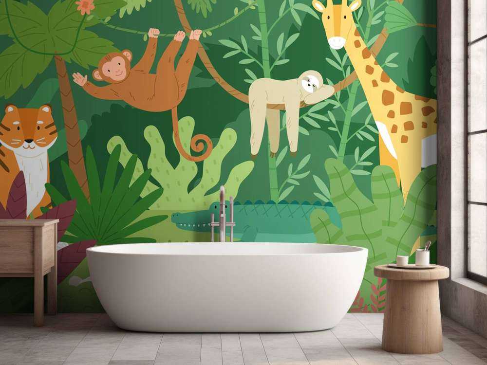 Jungle behang voor kinderen