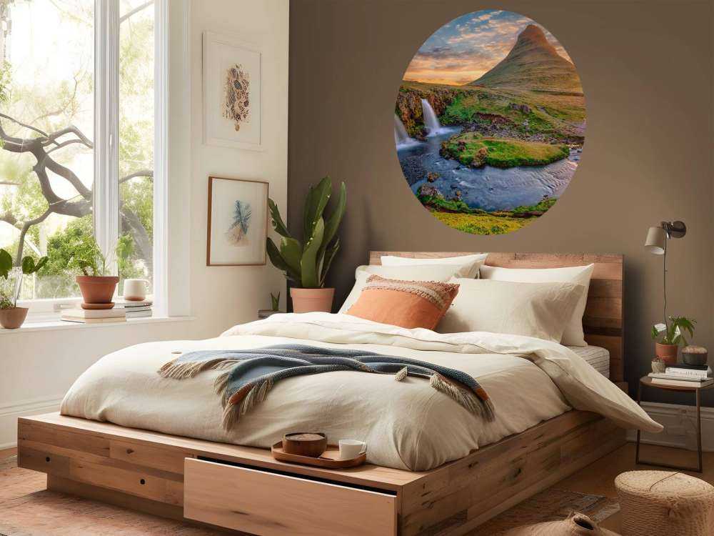 Prachtig landschap met waterval