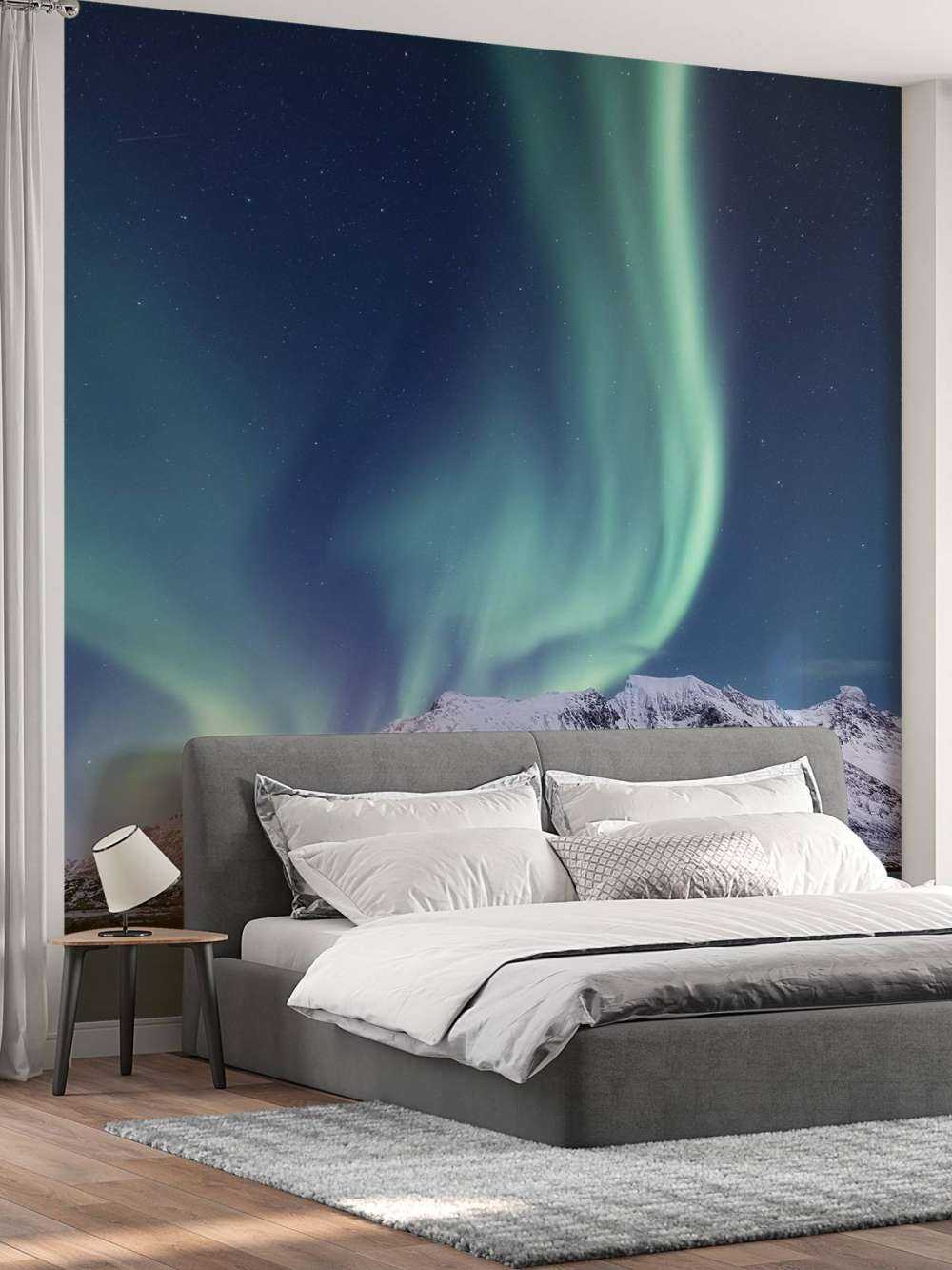 Mint kleurig Noorderlicht in Alaska