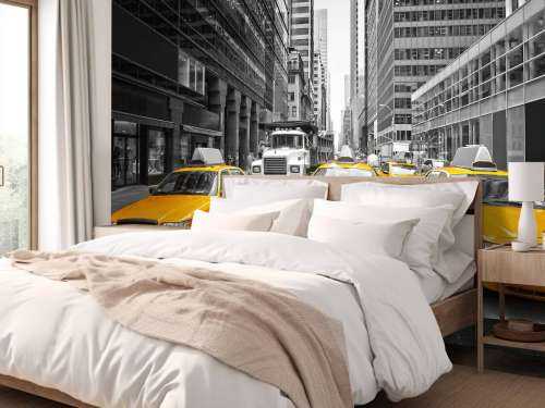 Gele taxi's in New York