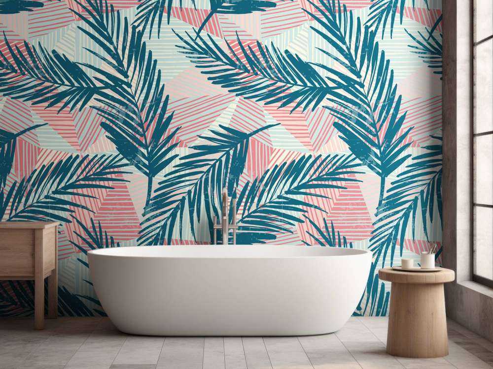 Abstracte palmbladeren