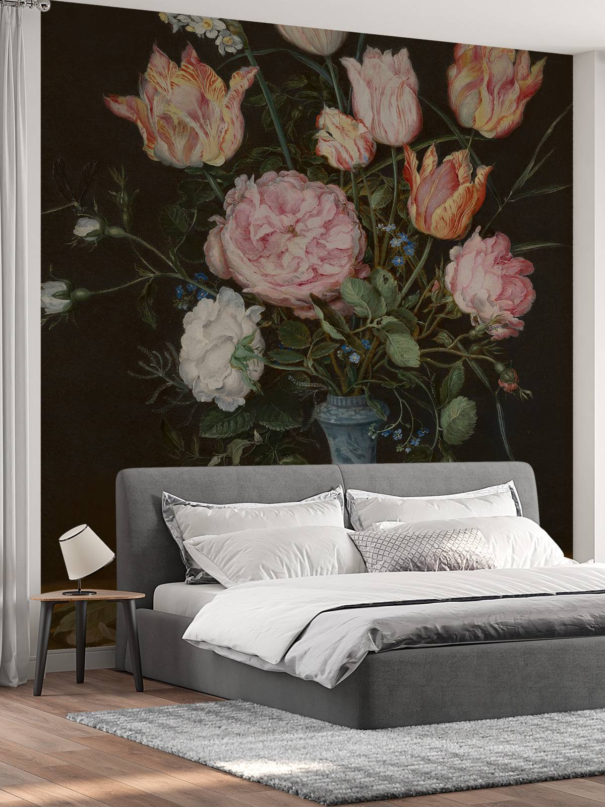 Wan-Li-vaas met bloemen