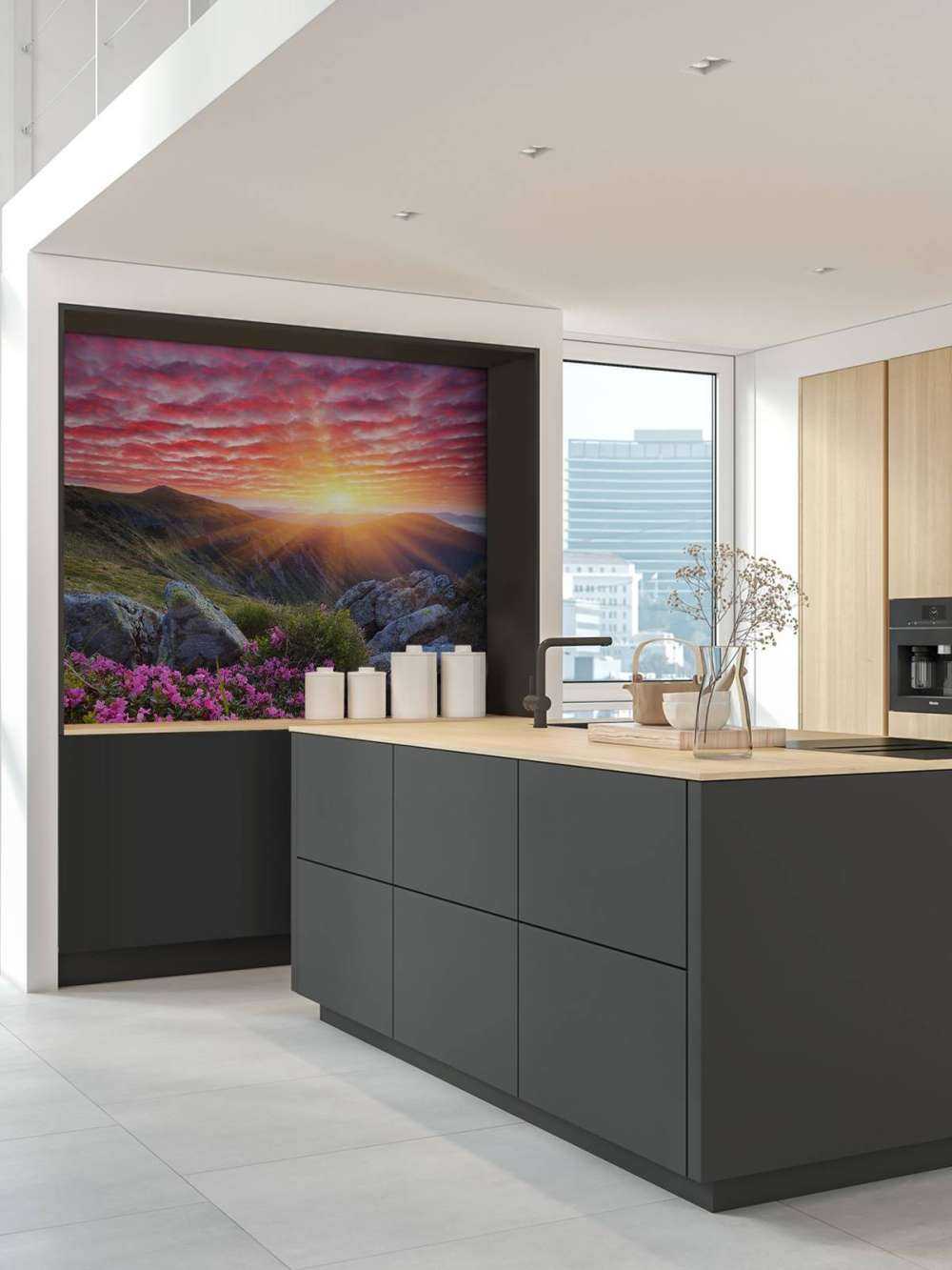 Paarse zonsondergang