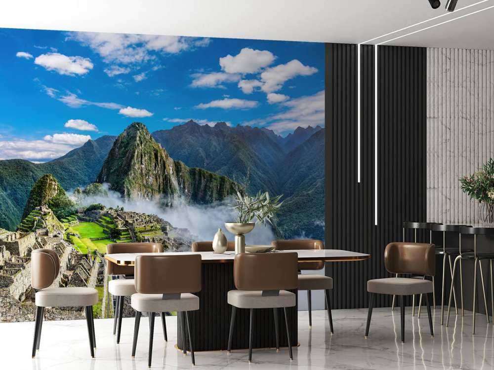 Machu Picchu in de mist