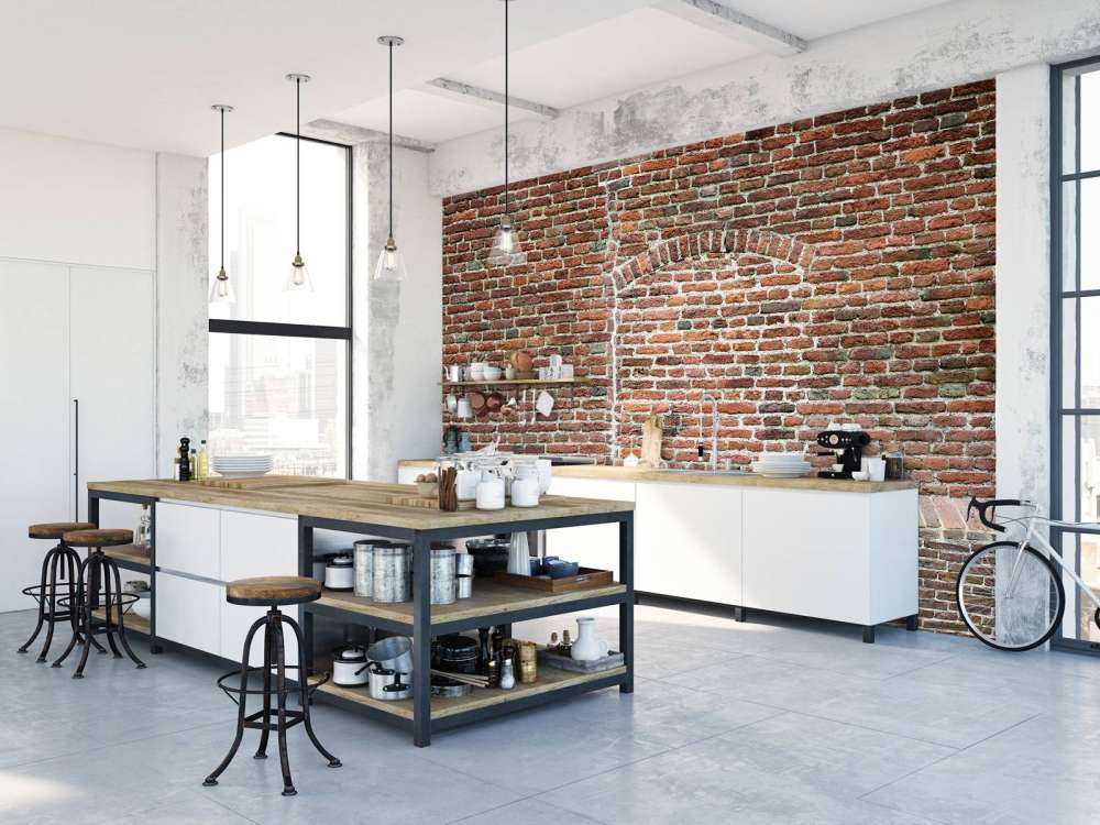 Oude gescheurde muur