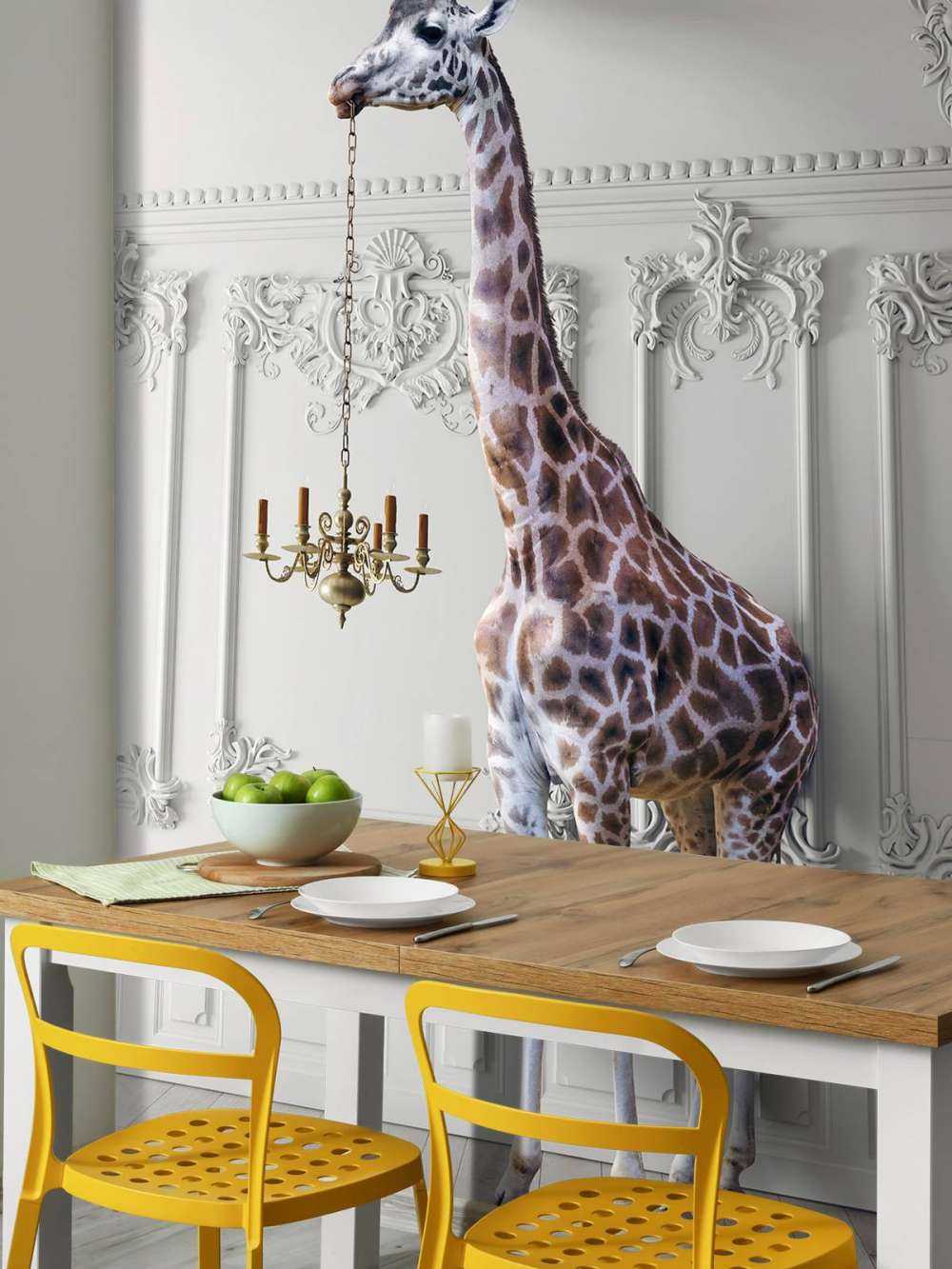 Giraffe met kandelaar