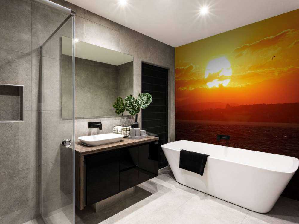 Prachtige zonsondergang bij een meer