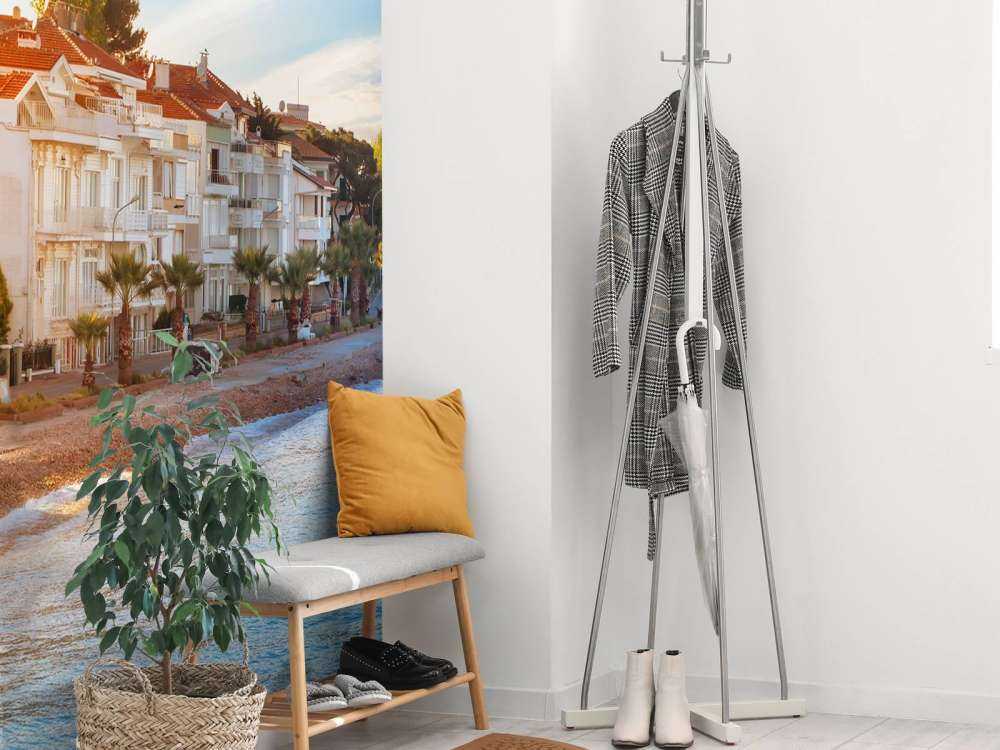 Kinaliada bij zonsondergang