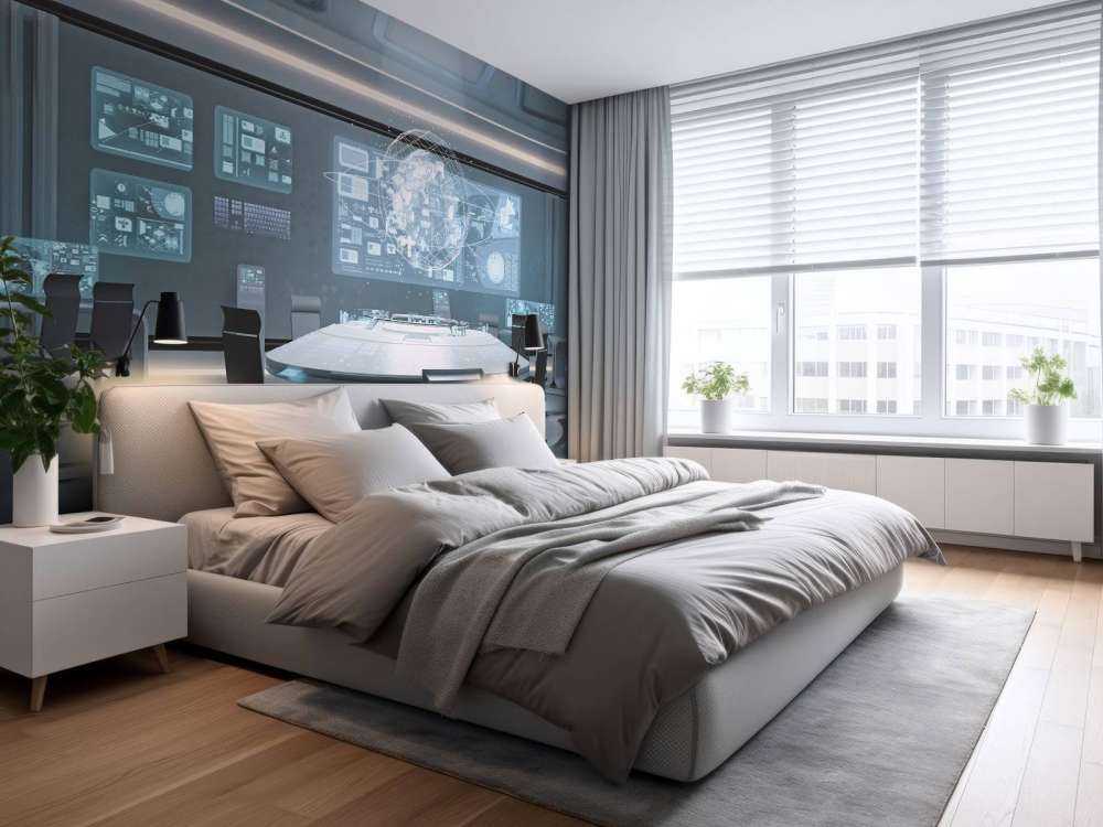 Futuristisch commandocentrum