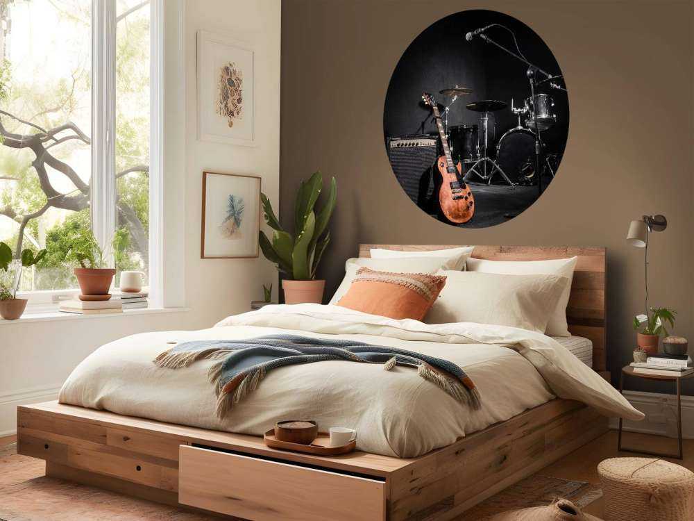 Muziekinstrumenten van een band