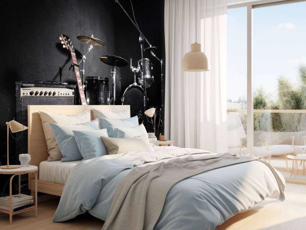 Muziekinstrumenten van een band