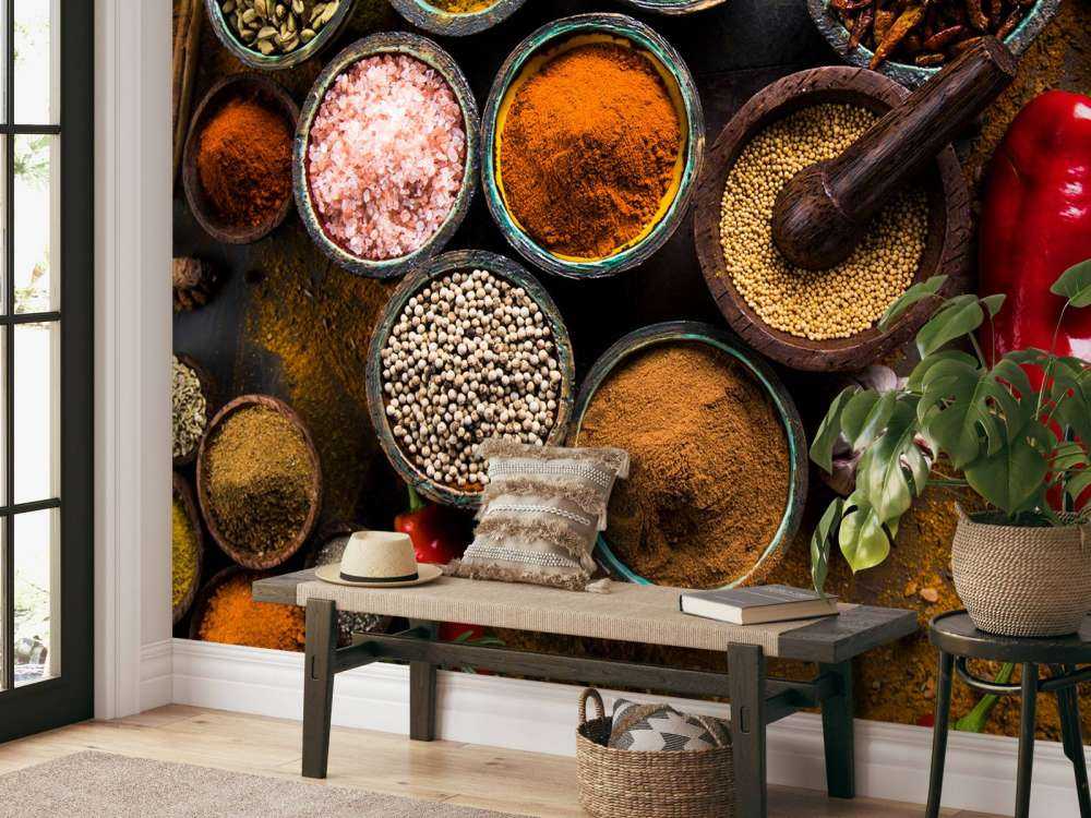 Verschillende soorten kruiden en specerijen