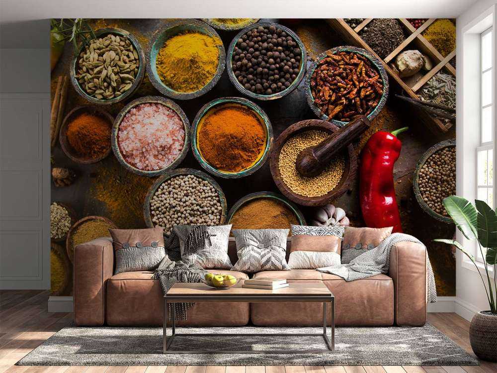 Verschillende soorten kruiden en specerijen