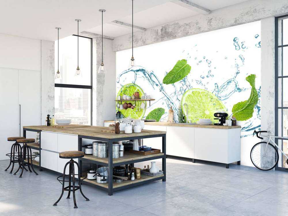 Water met limoen en munt