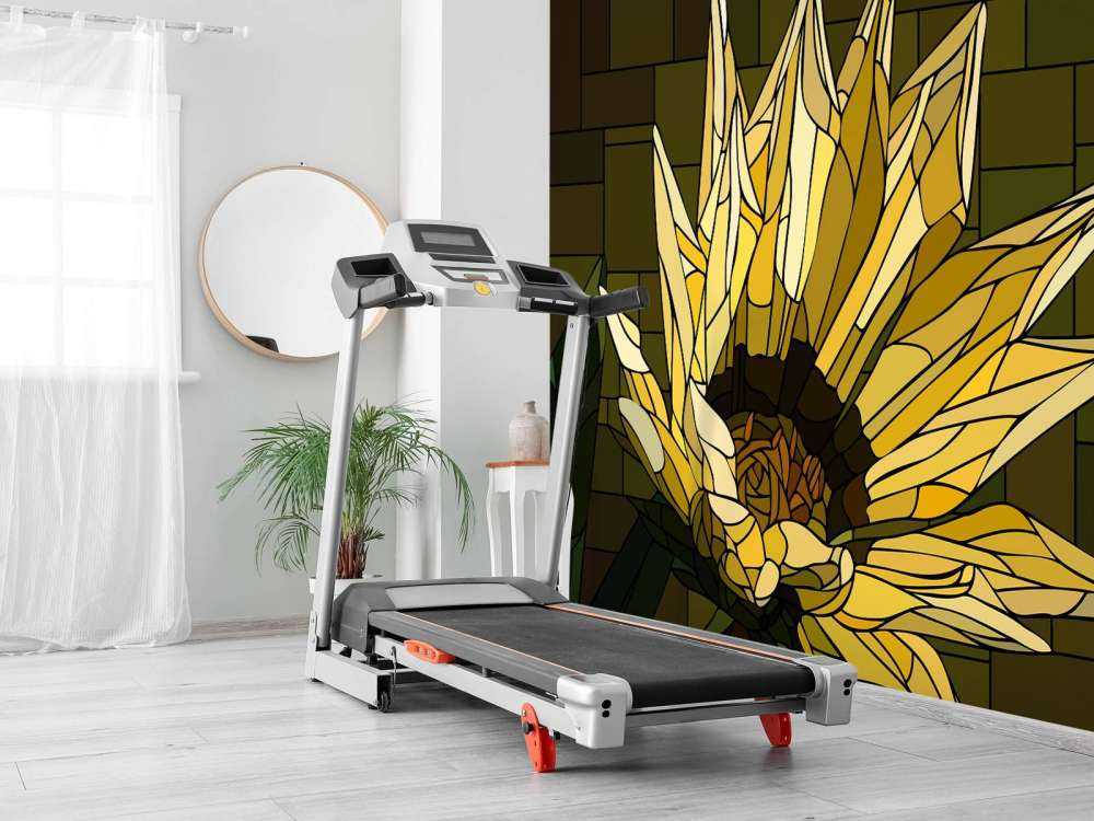 Bloeiende gele gazania