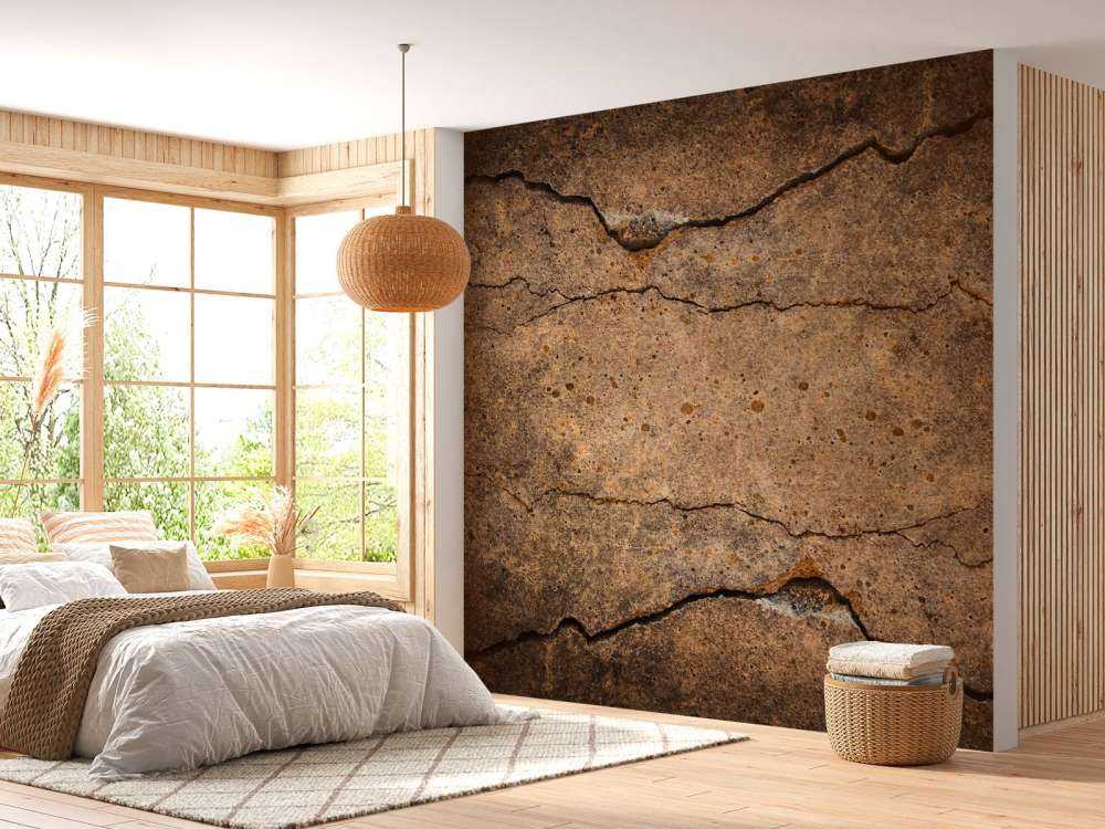 Gebroken bruin cement