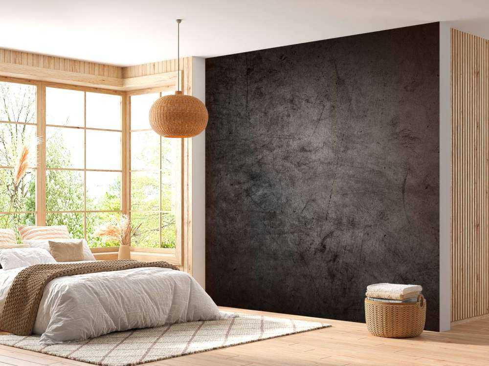 Grijze muur met krassen