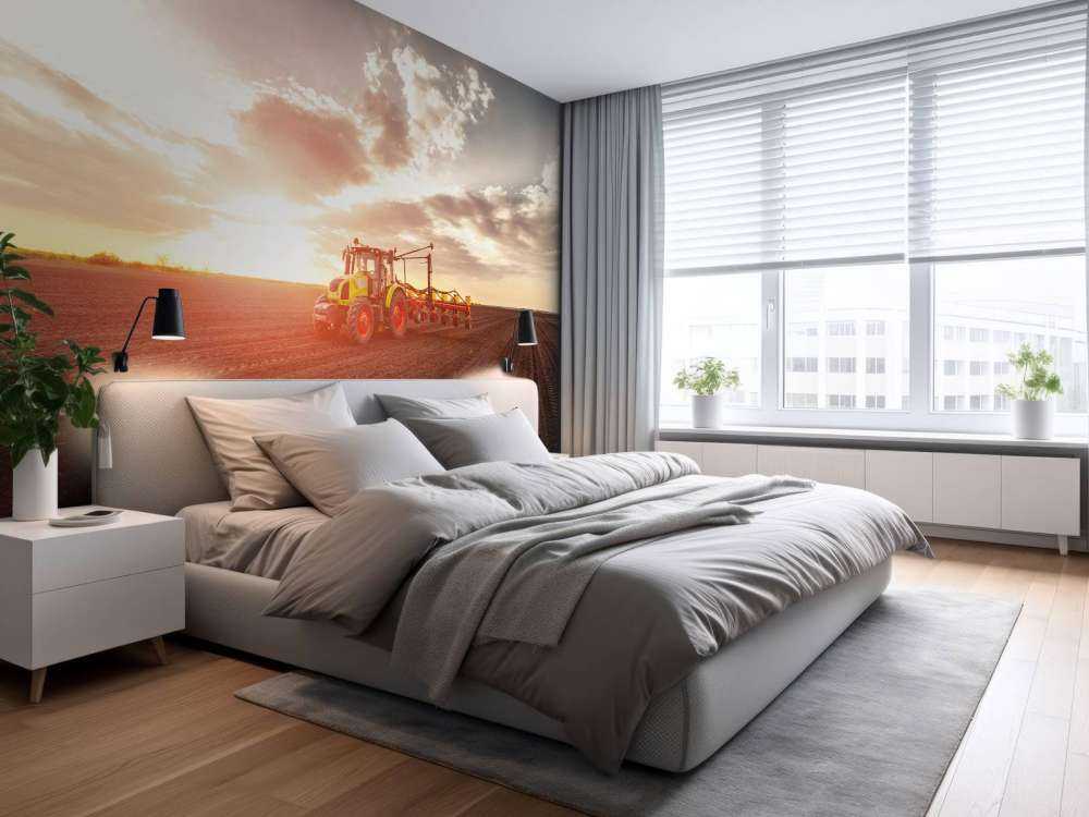 Tractor aan het werk