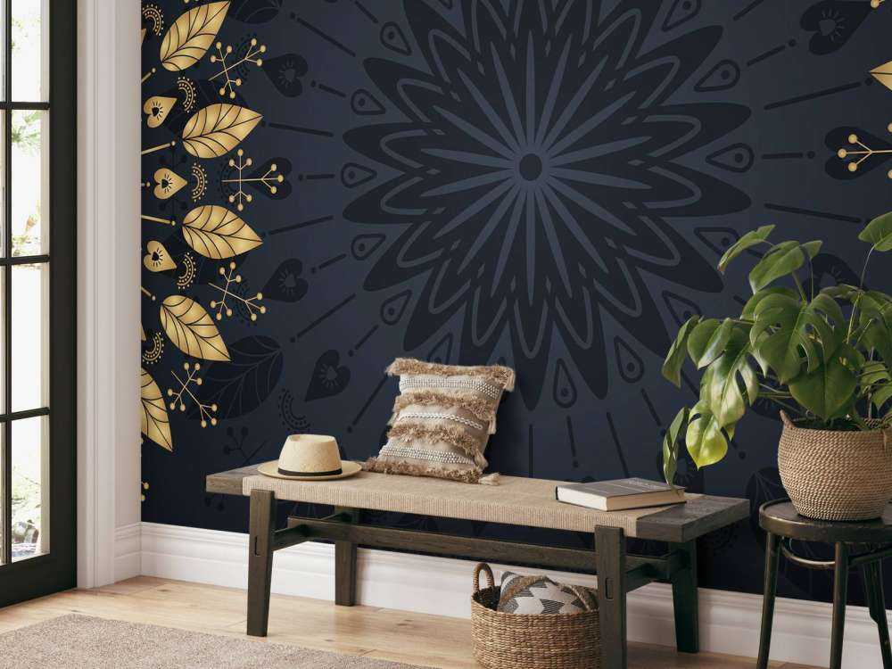 Bladeren in mandala's