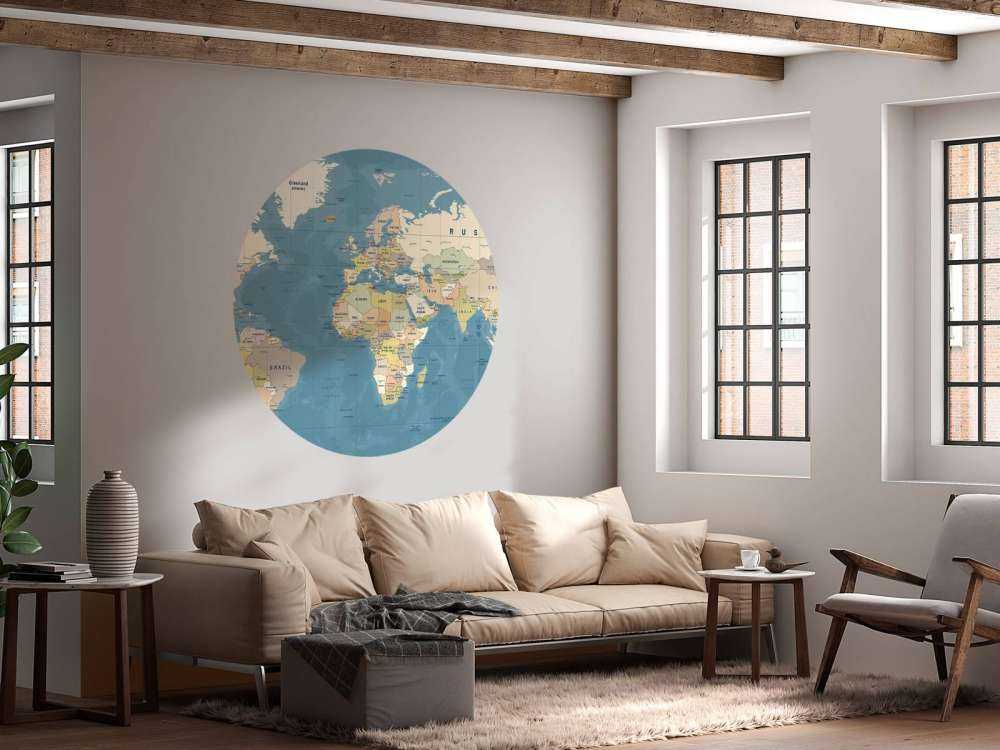 Wereldkaart met namen