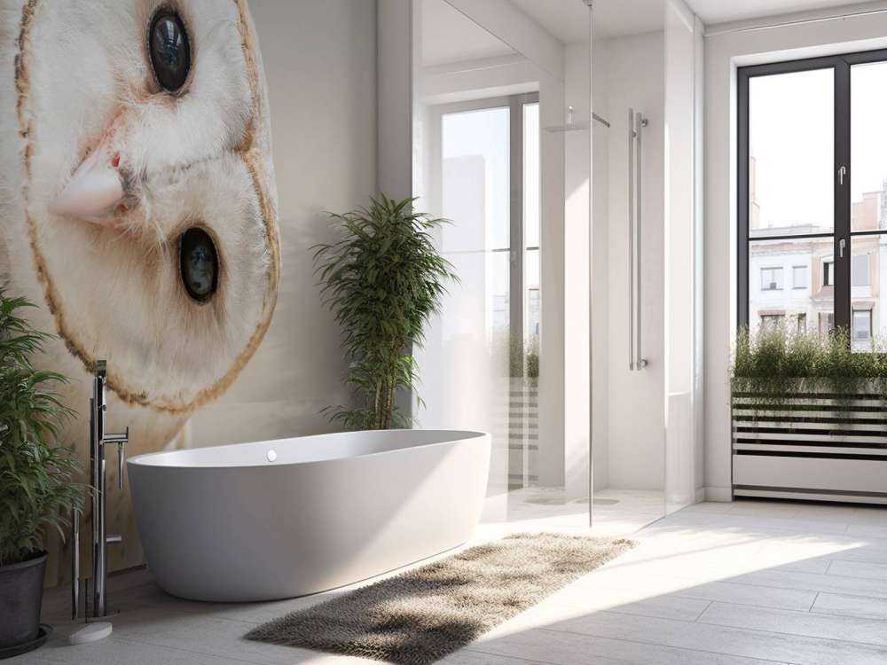 Uil met hoofd schuin