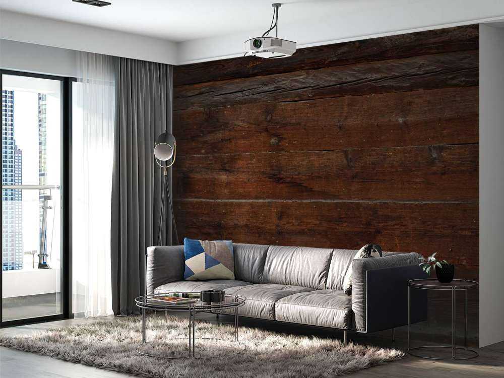 Verschillende planken van donker hout