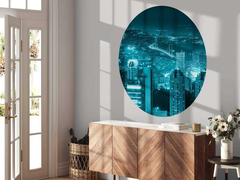 Istanbul met een blauw effect