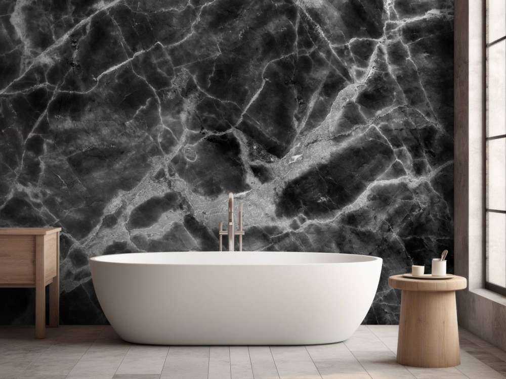 Zwart marmer met structuur